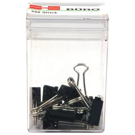 RHEITA 1031-7 Foldback-Klammern 19 mm, schwarz, 12 Stück in Klarsichtbox,schwarz