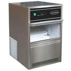 Eiswürfelmaschine PREMIK | 26kg/24h | 20g pro Eiswürfel | HxBxT 65,5x42x52,8cm | Edelstahl | + CHEFGASTRO Geschirrtuch