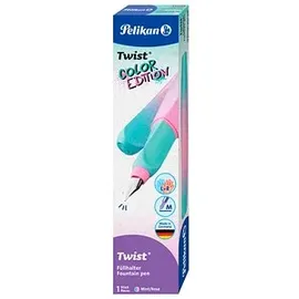 Pelikan Twist® Color Blocking Patronenfüller mint/ rose M (mittel)