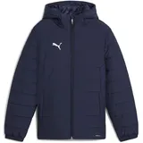 Puma teamADDITIONS Steppjacke mit Kapuze Kinder 06 navy-silver 164