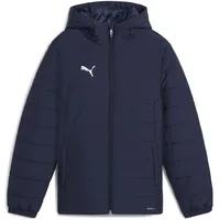 Puma teamADDITIONS Steppjacke mit Kapuze Kinder 06 navy-silver 164