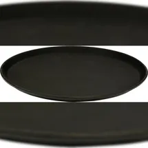 TRIZERATOP Gastro Kellnertablett, Serviertablett rutschfest, rund 35,5 cm
