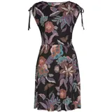 VIVANCE Jerseykleid Schwarz Geblümt 44