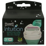 Wilkinson Sword Intuition Sensitive Care Rasierklingen Klingen, für Damen Rasierer, 3 St