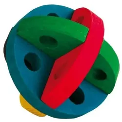 Trixie Spiel- und Snackball aus Holz - 7,5 cm