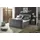 ed exciting design Dallas Boxspringbett 180x200 cm, , inkl. Topper, LED-Beleuchtung, motorisierter TV-Halterung grau