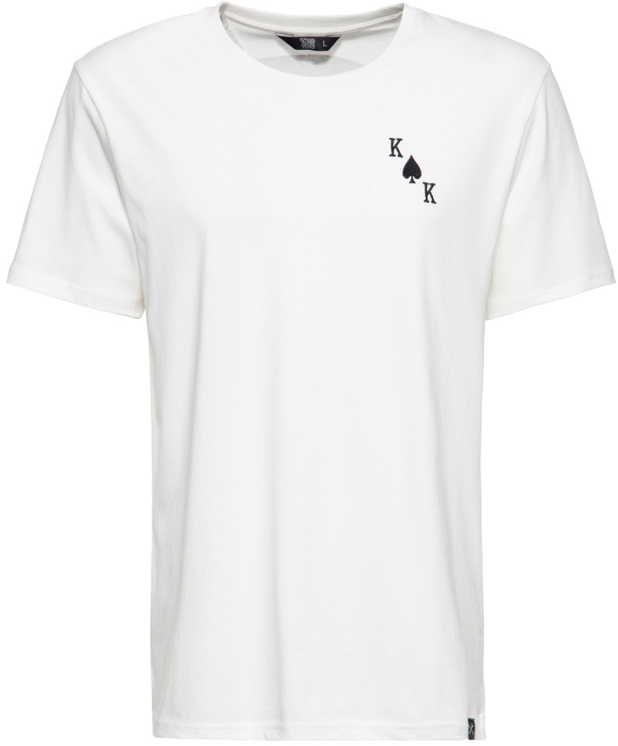 King Kerosin Playcard King T-shirt, wit, 5XL