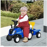 Homcom New Holland Rutschauto blau (91x29x44)