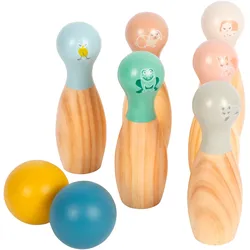 Spiel SMALL FOOT "Bowling Garden Buddies", bunt, Spiele, Kinder, Holz