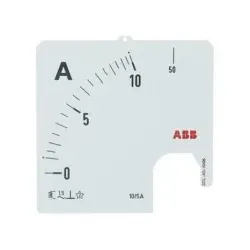 ABB SCL-A5-10/96 Amperemeter Skale Stromwandleranschluss 10/5A 2CSG123032R5011 SCLA51096