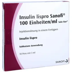 INSULIN LISPRO Sanofi 100 E/ml Inj.-Lsg.Fertigpen 10X3 ml