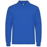 Clique Manhattan langarm Poloshirt Herren 55 - royal blue 4XL