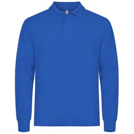 Clique Manhattan langarm Poloshirt Herren 55 - royal blue 4XL