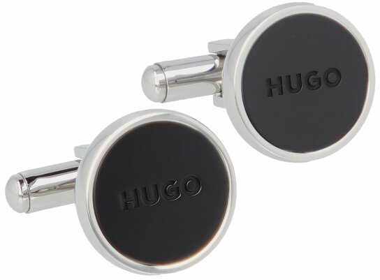 Hugo E-Color1 Manschettenknöpfe Edelstahl 1.5 cm black