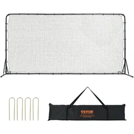Vevor Fußballtor Schwarz 366 x 121 x 183 cm