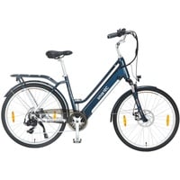 Trekking E-Bike smartEC Trek-26D 26 Zoll 46cm 468WH Blau Damenrad Elektrofahrrad