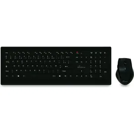 MediaRange Funk-Tastatur und optische 5 Tasten Funk-Maus (FR), schwarz