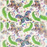 Adina Notizbuch A5 fester Deckel dotted Schmetterlinge Vintage