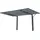 Ximax Carport Wing 2,80 x 5,31 m anthrazit mit Regenrinne