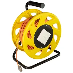 LogiLink Kabeltrommel Cat.6A S/FTP orange 60 m Netzwerkkabel auf Trommel