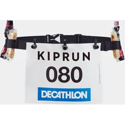 Startnummernband Laufwettkämpfe Kurzstrecke bis Marathon schwarz ADULTE