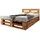sunnypillow Palettenbett M2 180 x 200 cm Braun