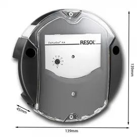 Resol Solarregler für Differenzregelungen - DeltaSol AX Komplettpaket inkl. 2 Sensoren Pt1000 - 2x Sens. ? 220 V ...