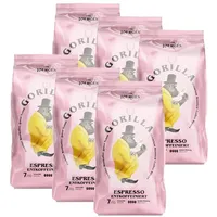 6x Gorilla Espresso Entkoffeiniert 1kg Bohnen Kaffeebohnen Kaffee