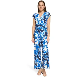 Betty & Co Jumpsuit blau / dunkelblau), / weiß M