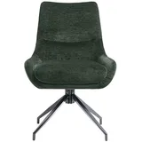 daslagerhaus living Armlehnstuhl Esszimmerstuhl Mingus dunkelgrün grün