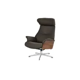 Möbel Kraft Relaxsessel Leder 80 x 106 x 78 cm Weiß mit Relax-Funktion