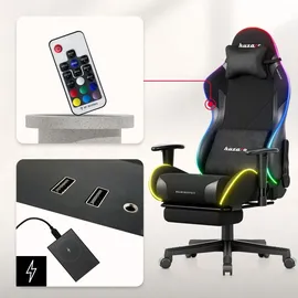 huzaro Force 5.7 RGB Gaming-Stuhl Schwarz