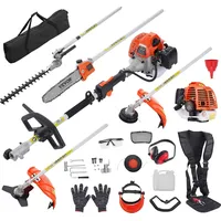 Vevor 5-in-1 Heckentrimmer Benzin-Heckenschere 26CC Langstielheckenschere 0,54L