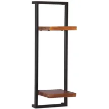 MiaMöbel Wandregal Panama 35 x 25 x 65 cm Schwarz