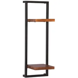 MiaMöbel Wandregal Panama 35 x 25 x 65 cm Schwarz