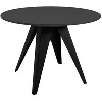 Mirjan24 TISCH, Schwarz, Rund,Rund, 90x76x90 cm, Esszimmer, Tische, Esstische