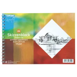 Stylex 6x Skizzenblock Zeichenblock DIN A4 25 Blatt 140g