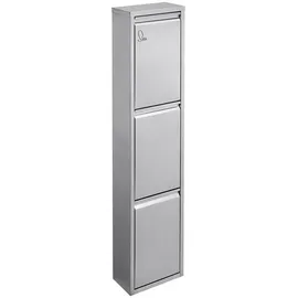 Svita Schwingdeckeleimer 45 l Silber