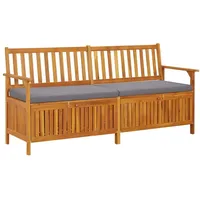 VidaXL Truhenbank mit Kissen 170 cm Massivholz Akazie