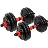 Hantelset Gusseisen 25mm SCHWARZ|orange 25kg