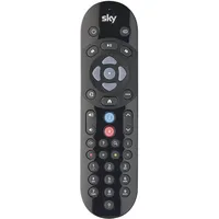 wkolf SKY Q Fernbedienung (Gerätespezifische Fernbedienung, Infrarot), Fernbedienung, Schwarz