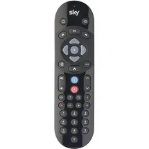 wkolf SKY Q Fernbedienung (Gerätespezifische Fernbedienung, Infrarot), Fernbedienung, Schwarz
