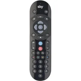 wkolf SKY Q Fernbedienung (Gerätespezifische Fernbedienung, Infrarot), Fernbedienung, Schwarz