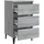 vidaXL Nachtschrank mit Metallbeinen 40 x 35 x 69 cm Grau