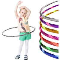 Glamour Kinder Hula Hoop Reifen Ø60cm, Silber-Grau