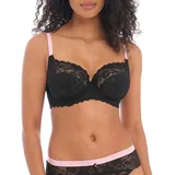 Freya BH Offbeat Undewired Side Support Bra schwarz, I 75 Damen