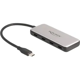DeLock USB Hub mit 4x USB Type-C 4 Port, USB-C® zu USB-C, 85 Watt