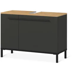 Tchibo - Waschbecken-Unterschrank »Yonkers« - 80x34x59cm - schwarz - Holz