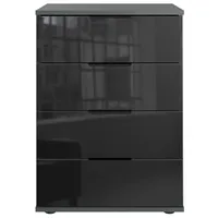 WIMEX Nachtschrank Saigon 52 x 38 x 74 cm Schwarz