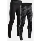 POWER KOMPRESSIONSHOSE - 2-Pack - Schwarz | Grau Camo - L